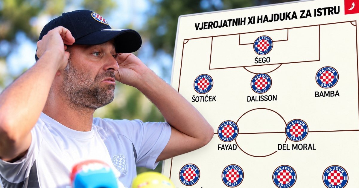 Hajduk protiv Istre bez rotacija? Tri igrača nisu imali minutu odmora