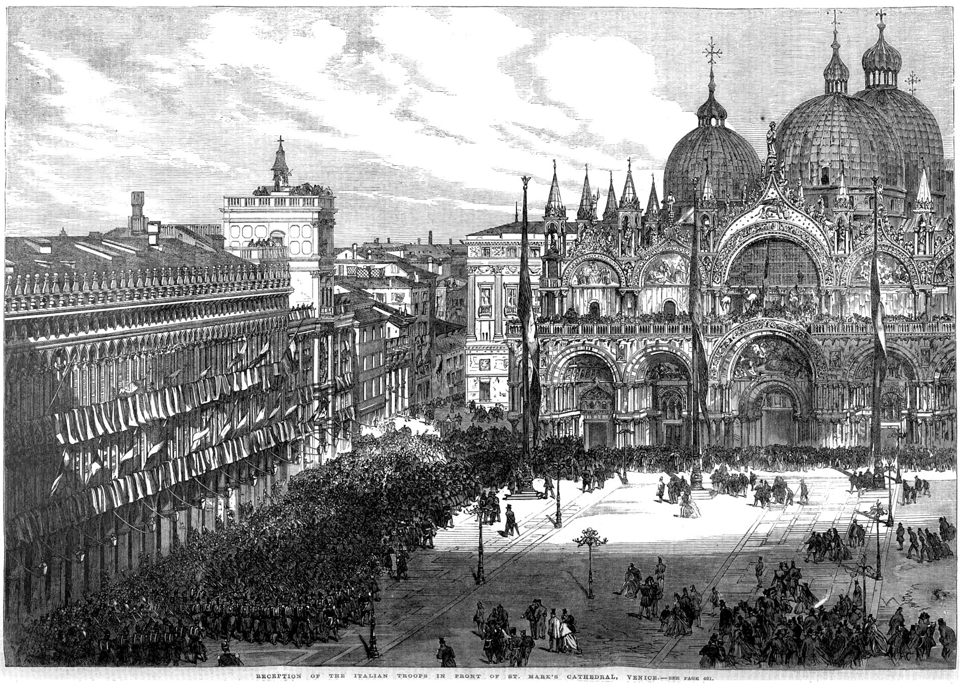 Venecija je glasala za pripojenje Italiji. Za je bilo preko 640.000 ljudi. Protiv 69