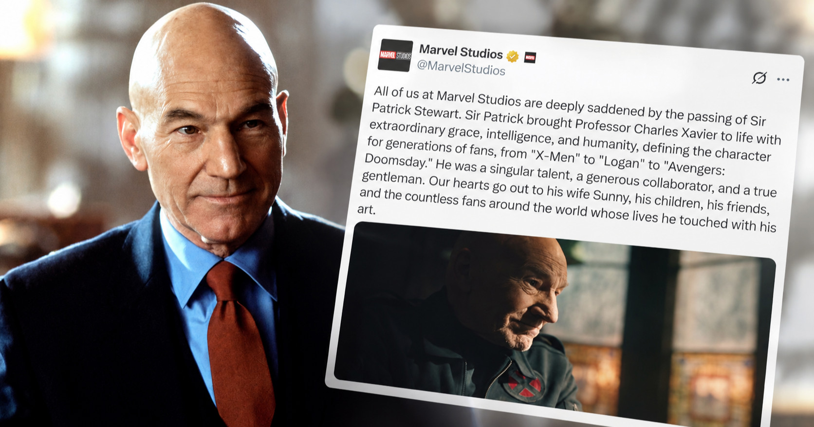 Marvel se oprostio od Patricka Stewarta: "Bio je jedinstven glumac i pravi gospodin"