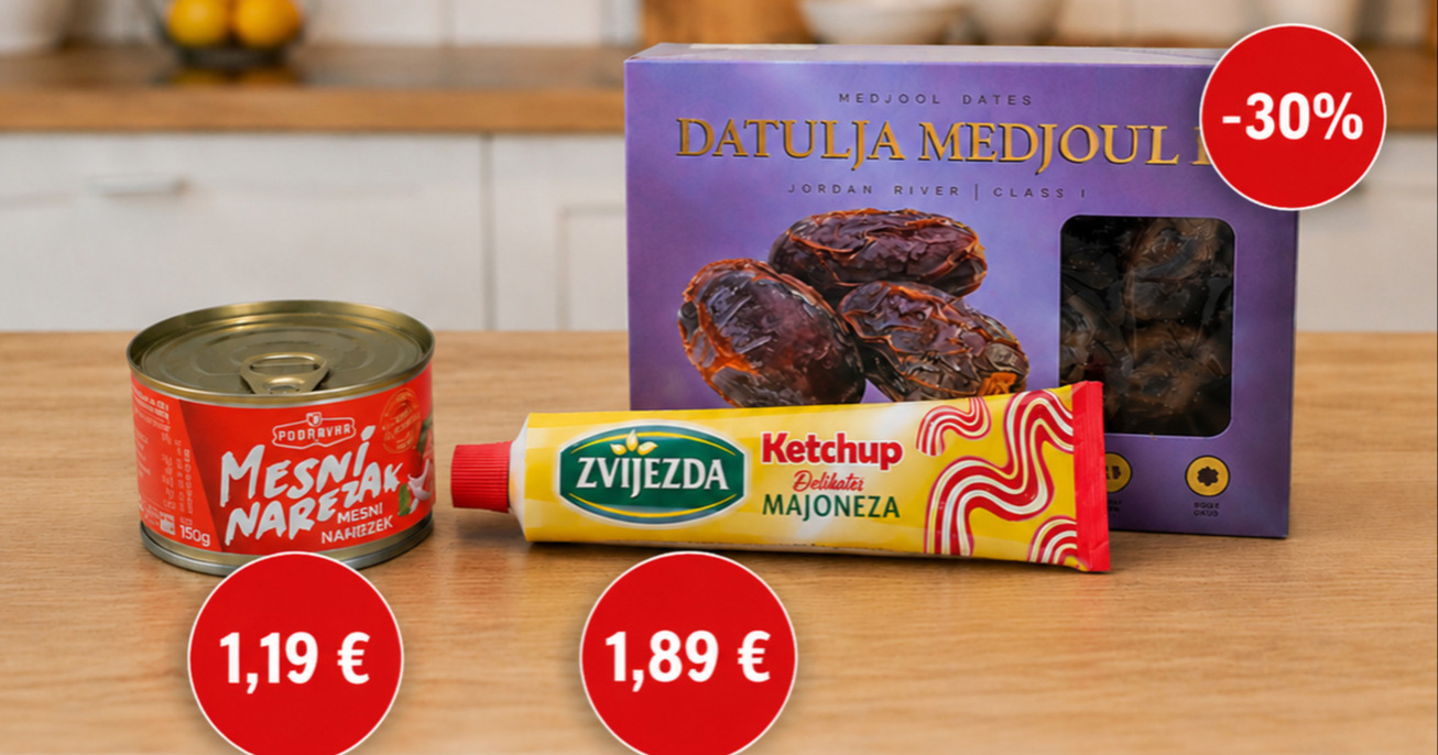 Najbolje cijene danas: Mesni narezak za 1,19 eura, datulje snižene za 30%