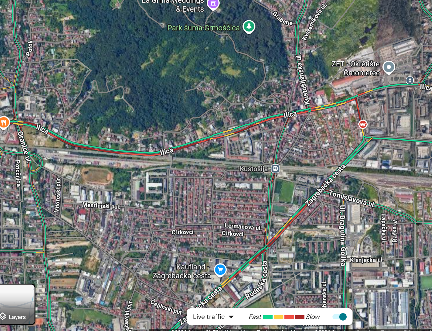 Ogromna gužva na zapadu Zagreba, nesreće je na Zagrebačkoj cesti