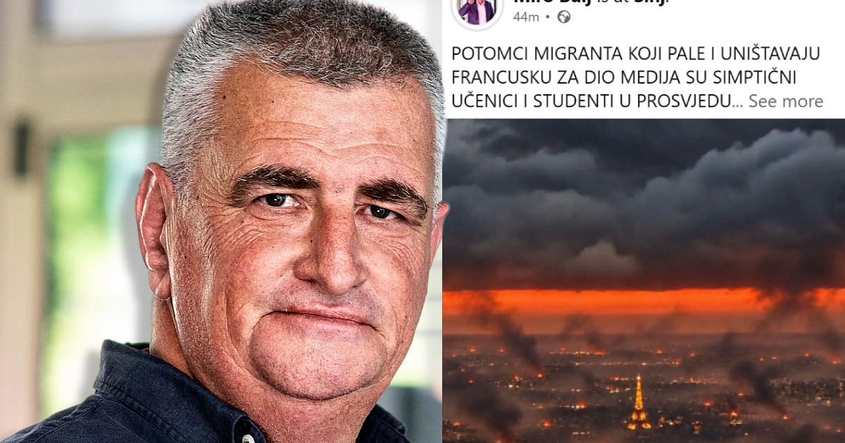 Bulj objavio AI sliku Pariza u plamenu pa branio Torcidu koja slavi Hitlera