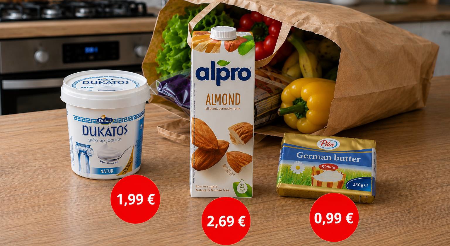 Najbolje cijene danas: Maslac već od 0,99 eura, Dukatos 1,99