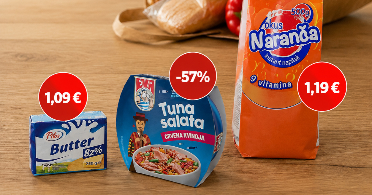 Tuna za manje od 2 eura, maslac za 1,09. Gdje se danas najviše isplati kupovati?