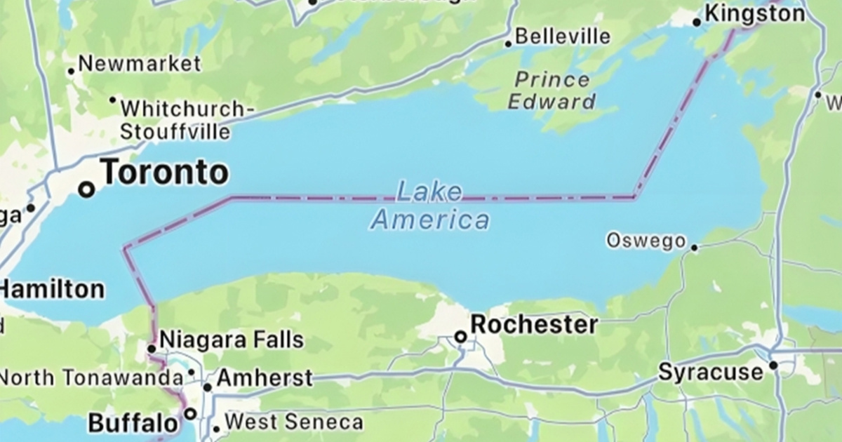 Apple na svojoj karti za korisnike u SAD-u promijenio naziv jezera Ontario