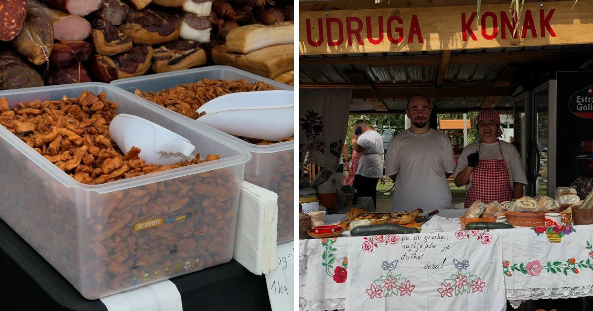 Bili smo na "Kaj su jeli naši stari" u Vrbovcu. Bilo je štrukli, čvaraka, žganaca...