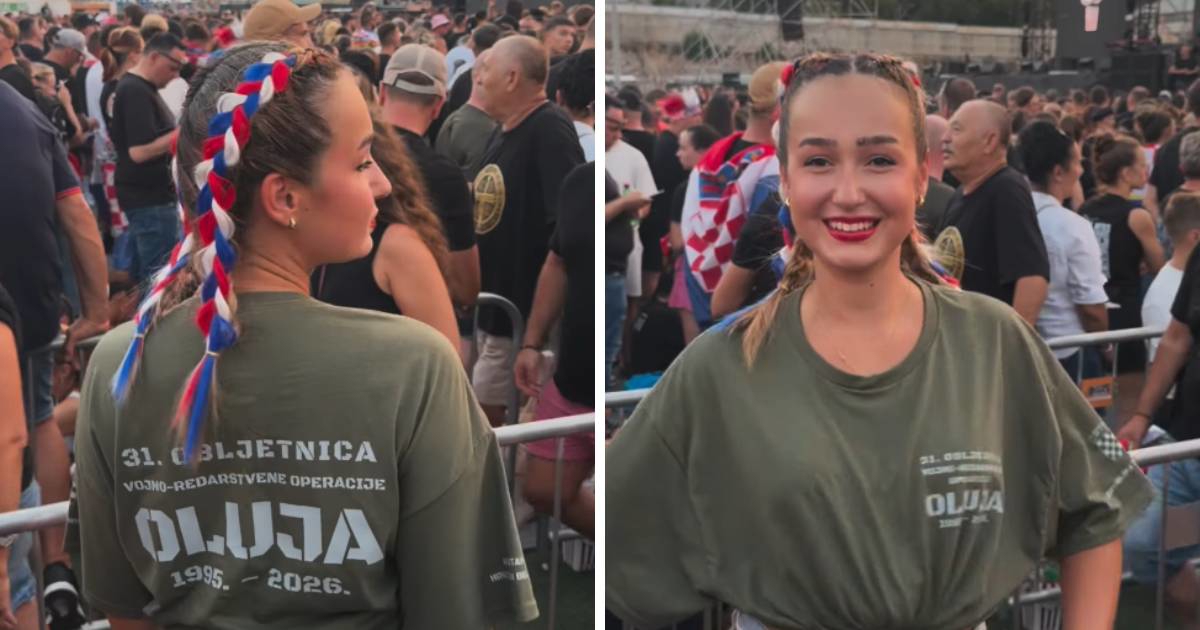 Thompsonova nećakinja pozirala na koncertu: "31. obljetnica Oluje se ne propušta!"