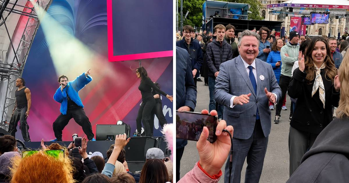 Gradonačelnik Beča zaplesao na trgu prije prve polufinalne večeri Eurosonga