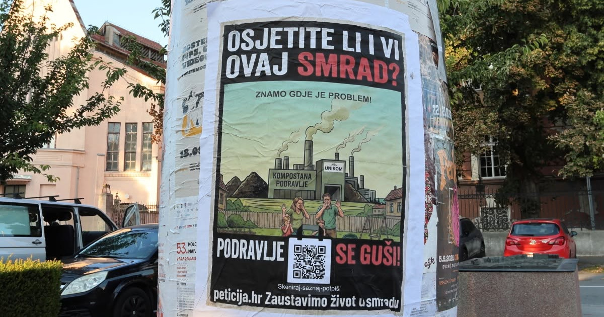 Prosvjed u Osijeku zbog smrada iz kompostane: "Ne otvarajte prozore"