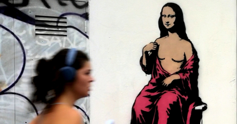 Mural Mona Lise s ožiljcima od mastektomije osvanuo u Milanu