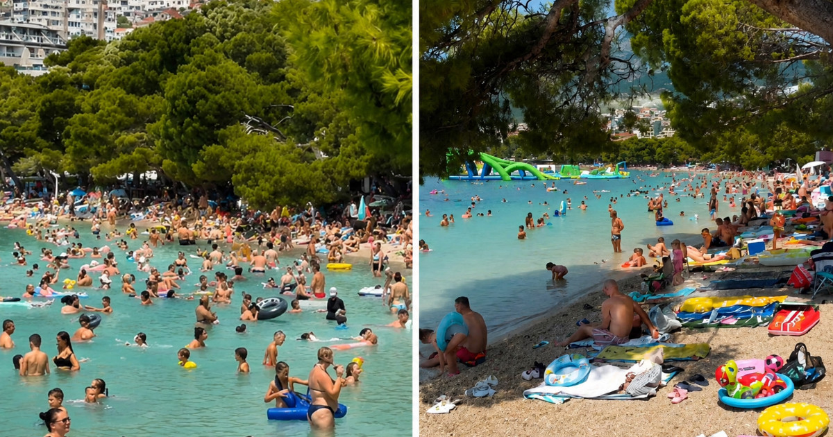 "Tko može ovako ljetovati?": Snimka krcate plaže u Makarskoj izazvala raspravu