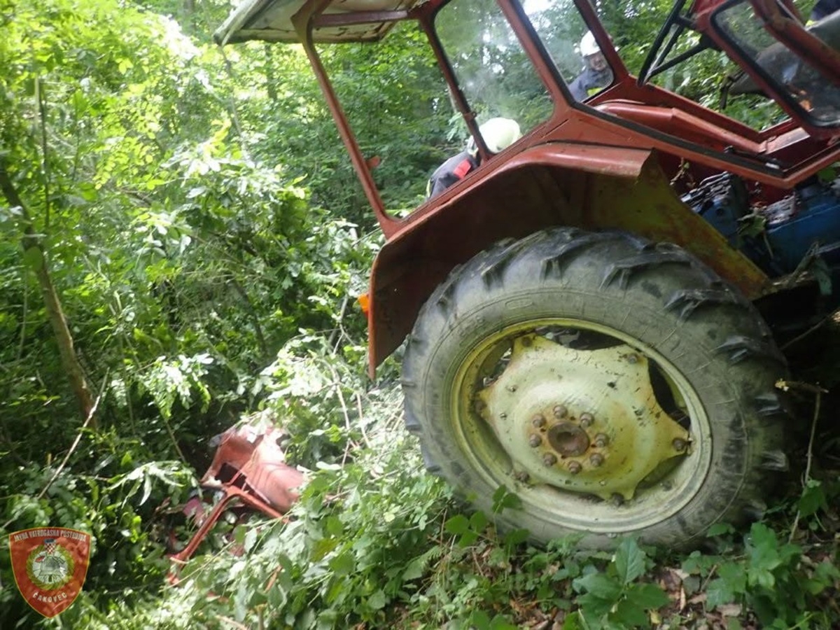 U Međimurju se traktorom zabio u stablo i pao. Helikopterom 