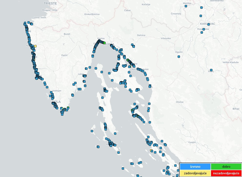 Gotovo sve istarske plaže imaju more izvrsne kakvoće