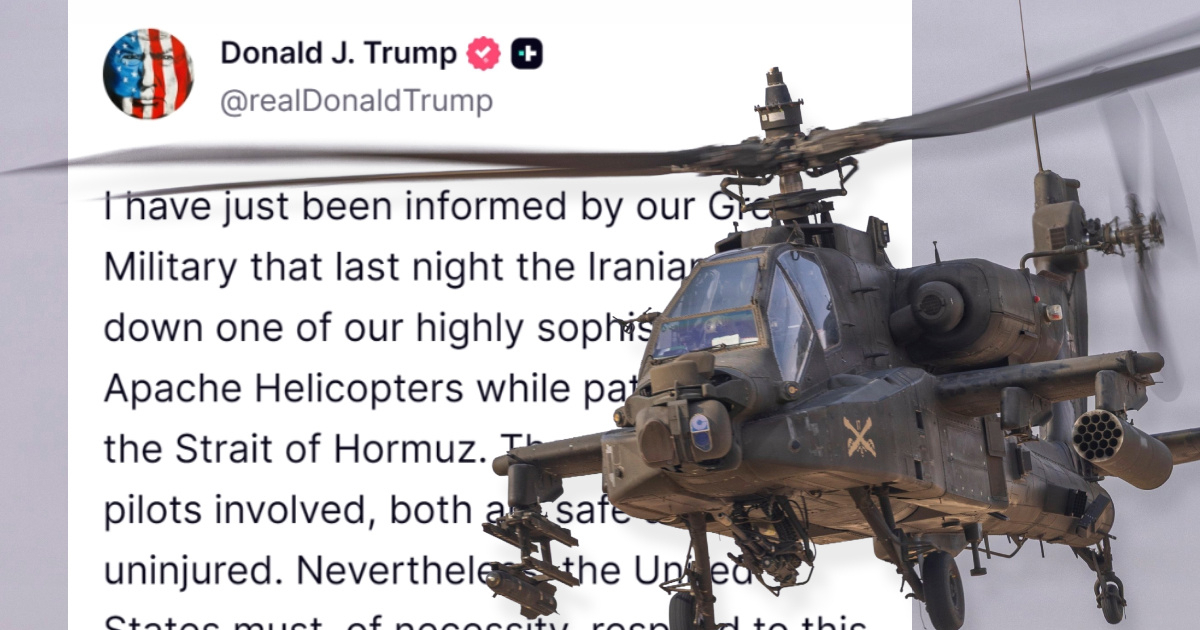 Trump: Iran je srušio američki helikopter u Hormuzu. Moramo 
