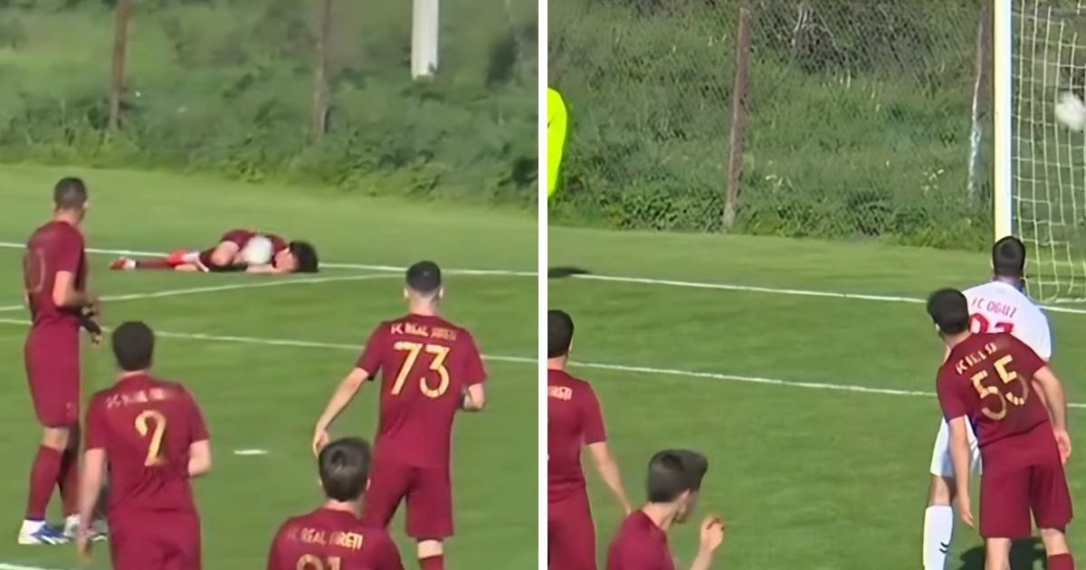 Pogledajte najbizarniji autogol. Lopta pogodila ozlijeđenog igrača i odbila se u gol
