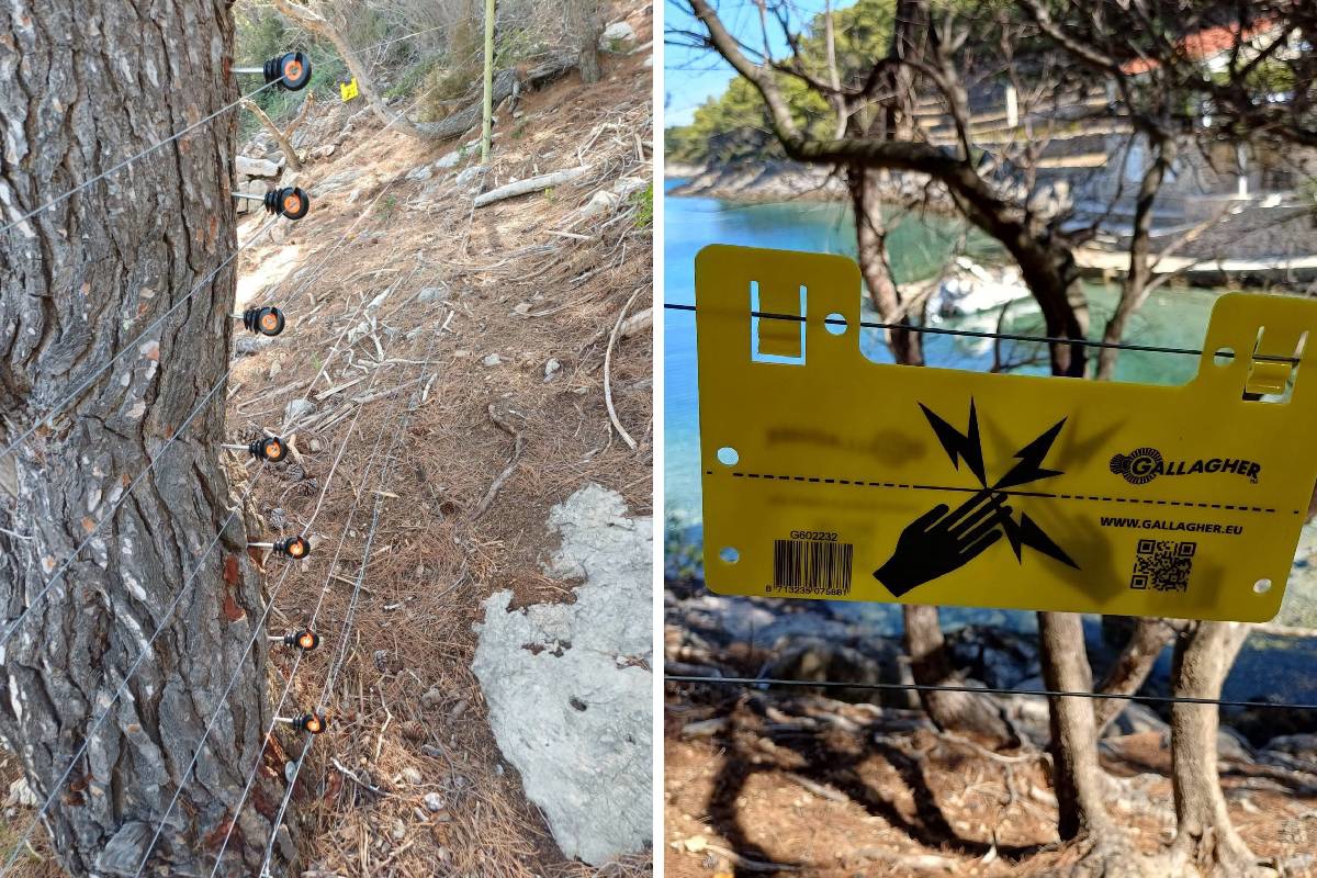 FOTO Na Visu plaža ograđena žicom pod naponom. "Cijela uvala je okružena"