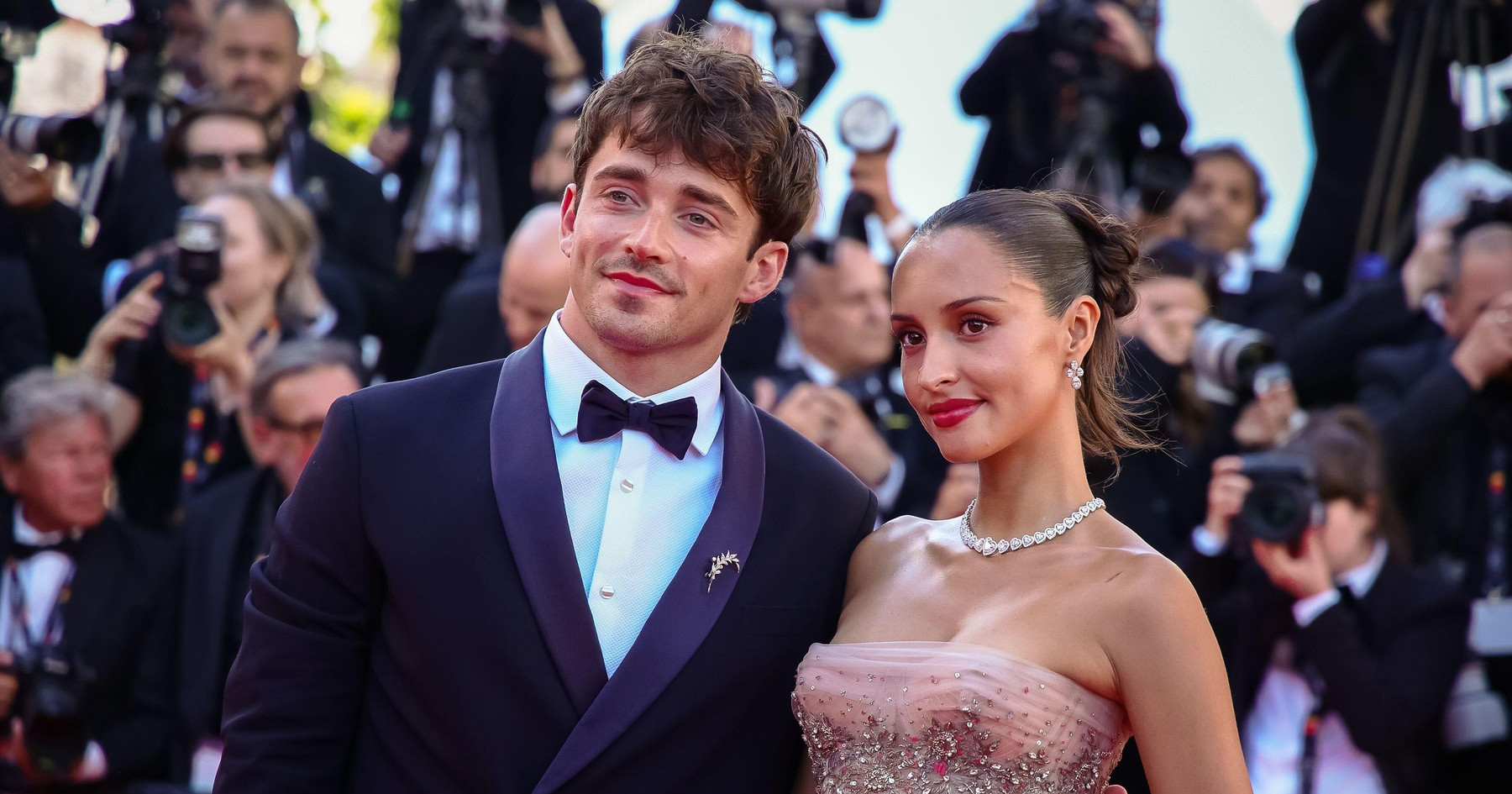 Charles Leclerc i supruga Alexandra prvi put zajedno u javnosti nakon vjenčanja