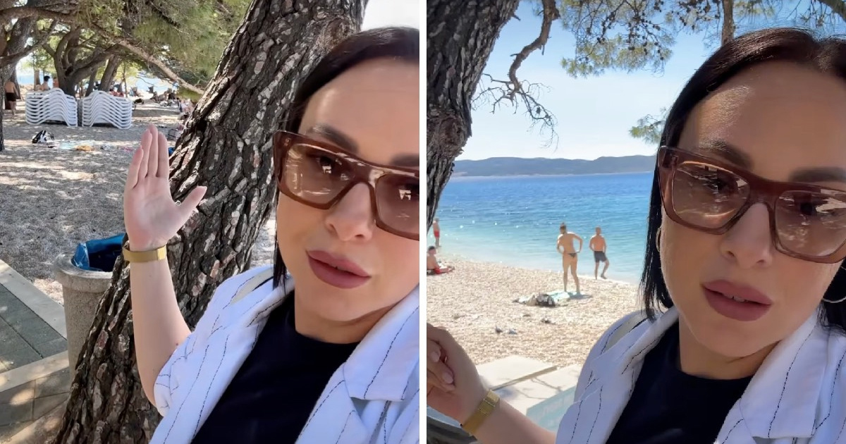 Srpska influencerica oduševljena hrvatskom plažom: 