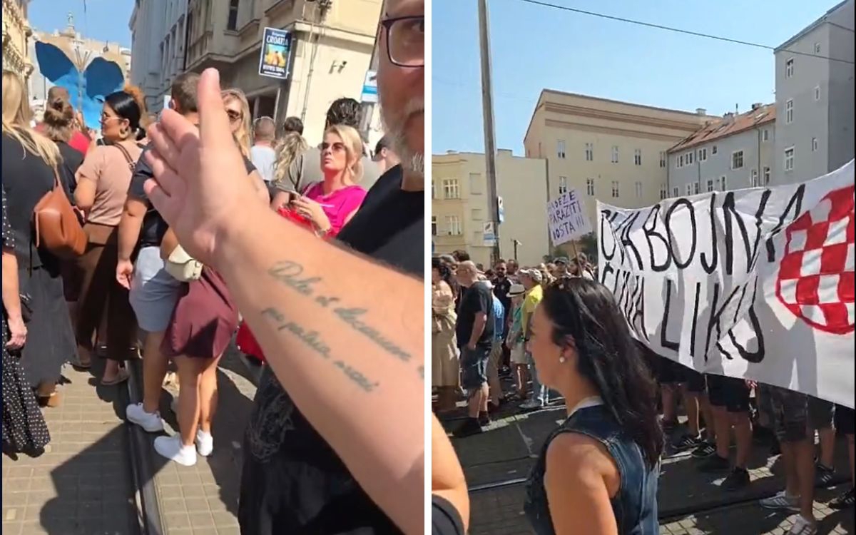 VIDEO Zadarski političar naHodu za Liku vikao na ljude: Hodaj naprid, komunjaro
