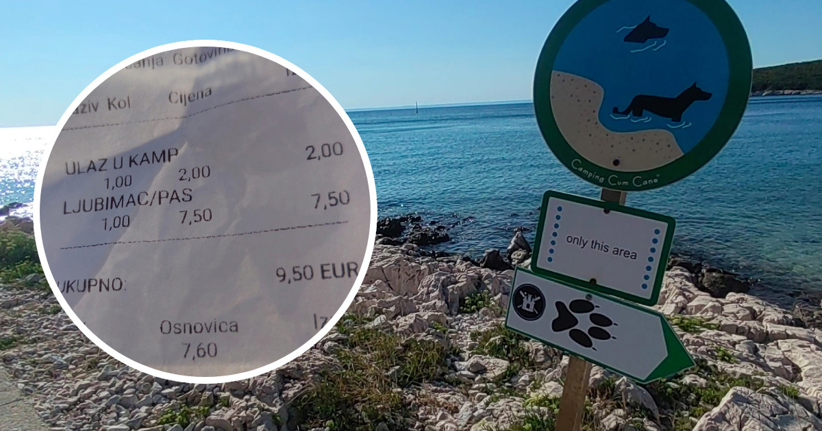 Kamp na Cresu naplaćuje ulaz za psa 7.50 eura, za čovjeka dva. Pitali smo zašto