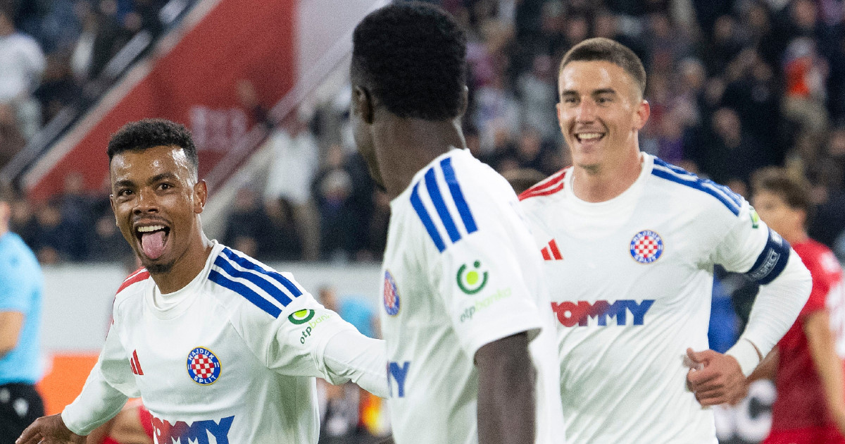 Hajduk ima maksimalnih šest bodova. Pogledajte tablicu Konferencijske lige
