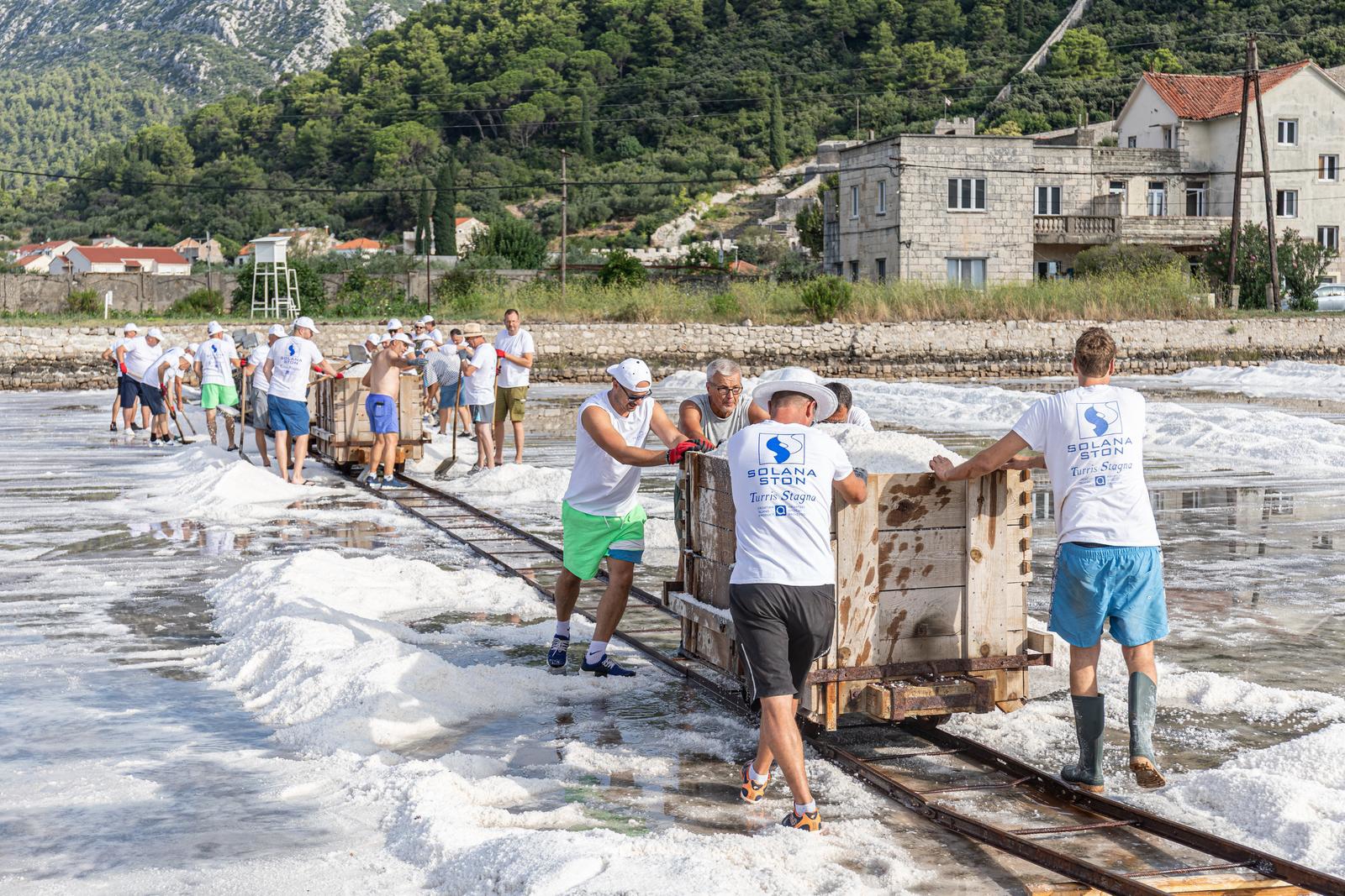 Počela tradicionalna berba soli u Stonu