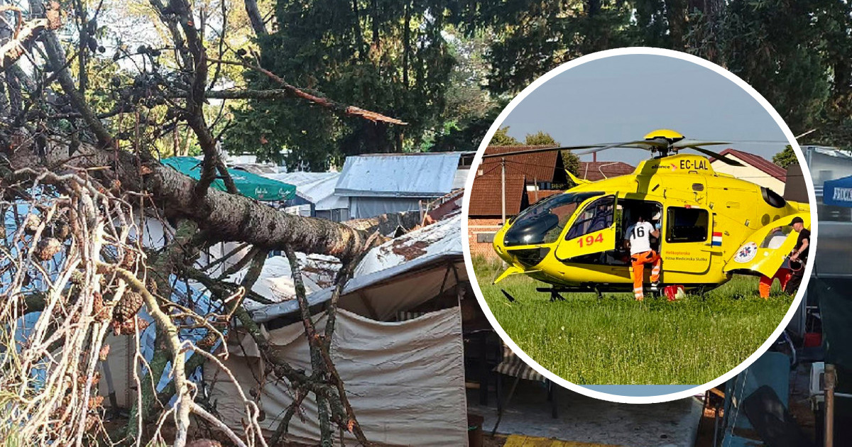Pijavica uništila kamp na Lošinju. Jedna osoba hitno operirana, druga puštena kući