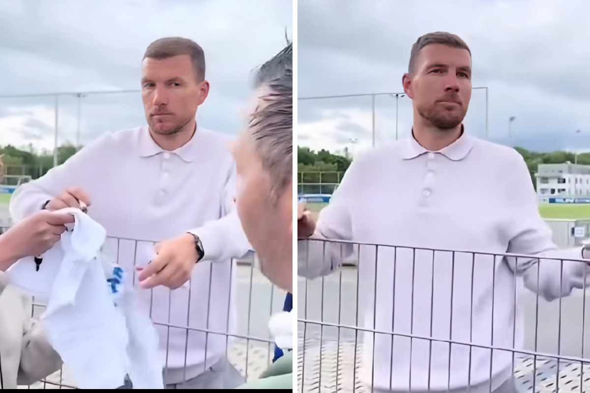 VIDEO Džeko se naljutio na fana: Majstore, pa ti si bio 10 puta. Nemoj me za*ebavati