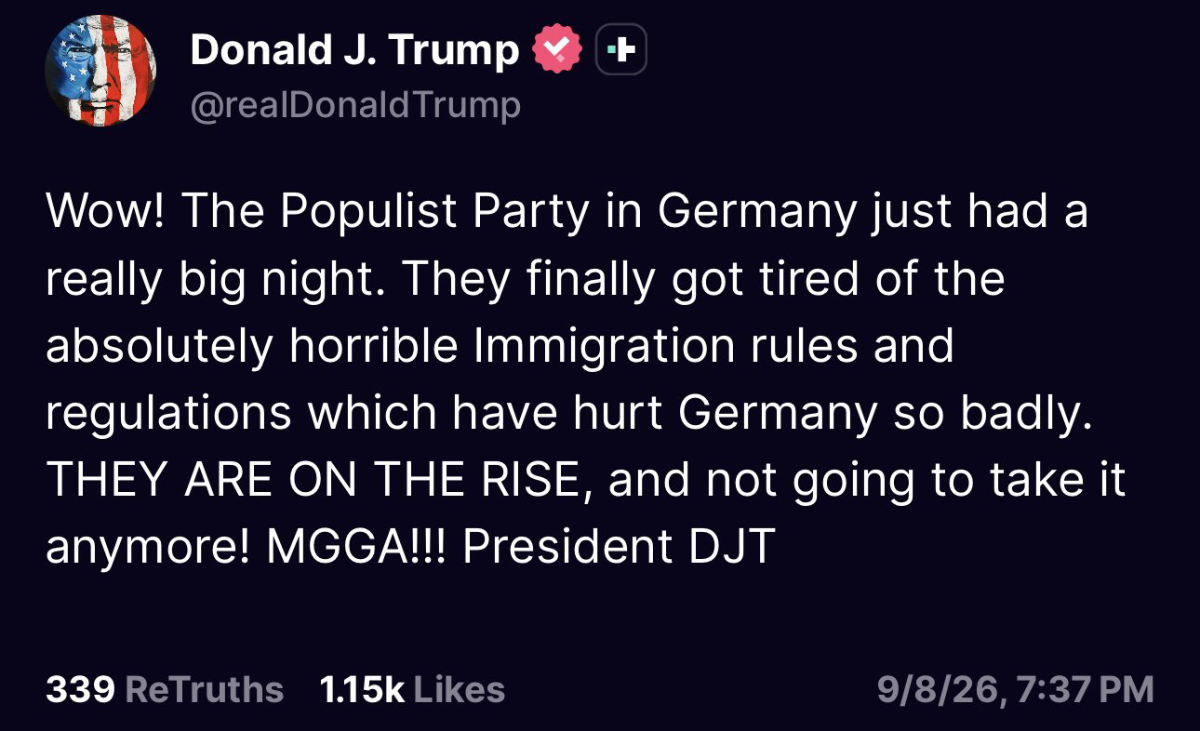 Trump oduševljen pobjedom AfD-a. Merz odgodio poziv Trumpu za obljetnicu 11. rujna
