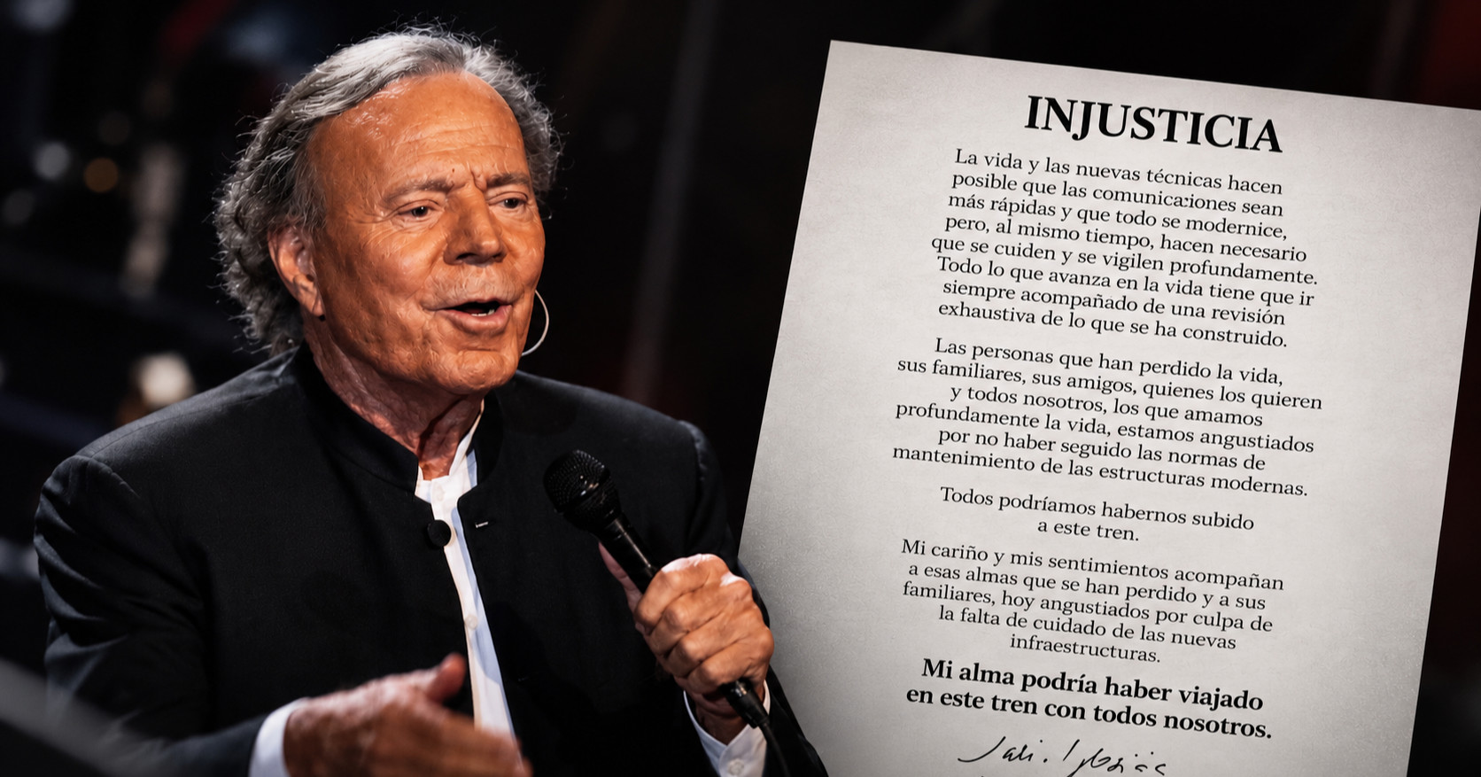 Julio Iglesias oglasio se nakon tragedije u Toledu: "Svi smo mogli biti u tom vlaku"