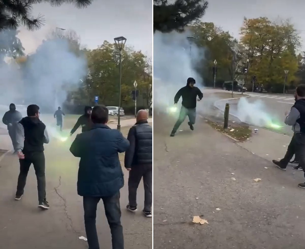 VIDEO Napad ispred birališta u Srbiji. Maskirani muškarci tukli mladiće