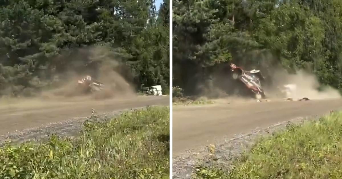 VIDEO Teška nesreća Ogiera na reliju u Finskoj. Helikopterom je prebačen u bolnicu