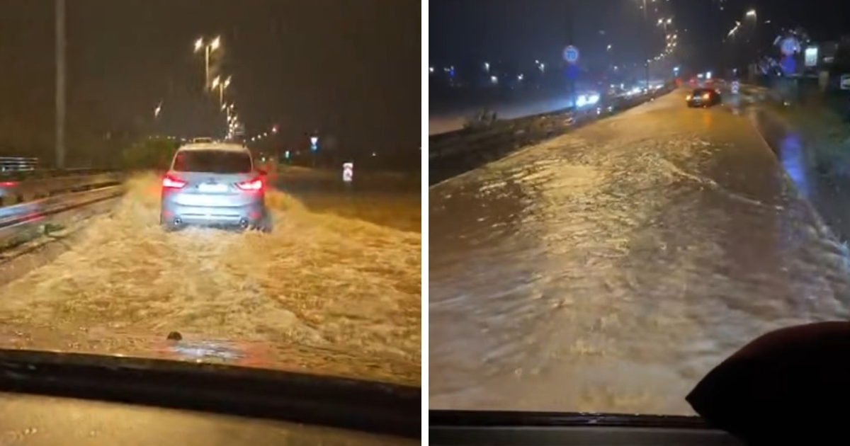 VIDEO Novi val kiše potopio dijelove magistrale u Kaštelima