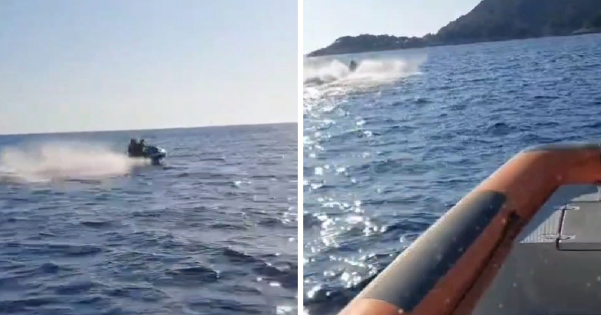 VIDEO Jet-skijem glisirali svega 30 metara od obale. Sustigla ih lučka kapetanija