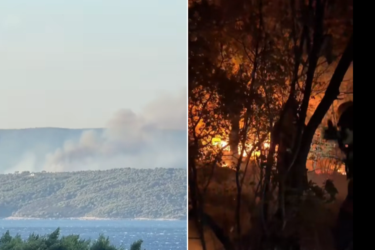 Veliki požari na Braču i kod Škrljeva, vatru gase kanaderi i Air Tractor