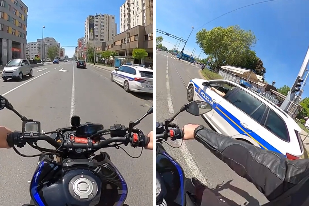 VIDEO Motorom divljao po Zagrebu. Policajac ga pitao gdje mu je tablica pa ga pustio