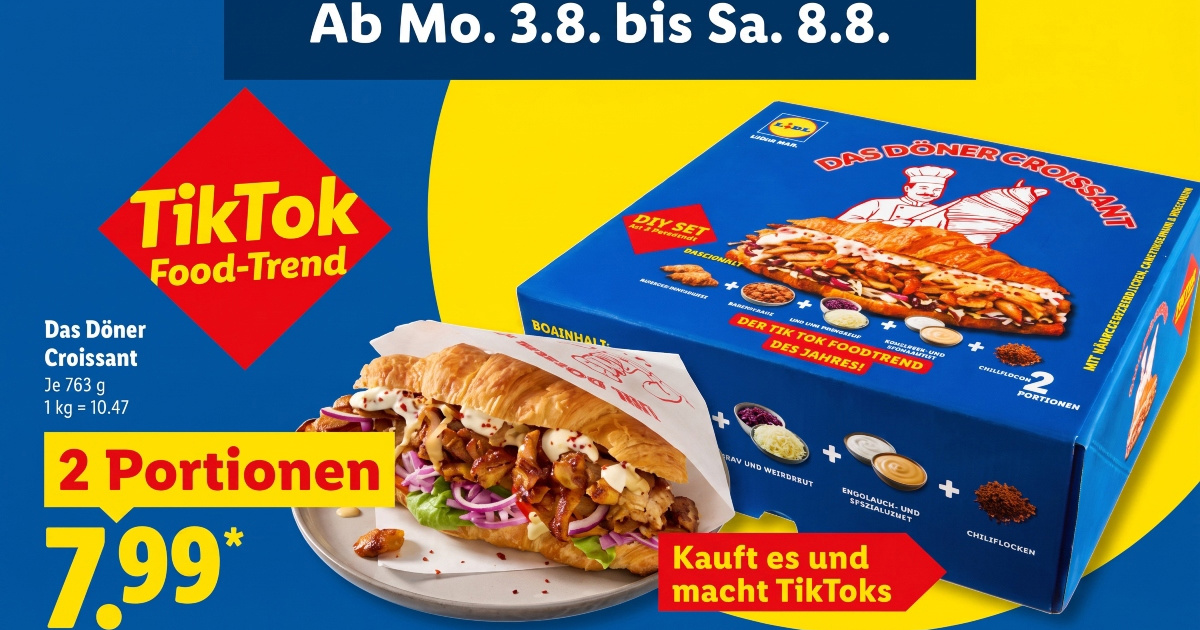Lidl u Njemačkoj uvodi kebab-kroasan, kupci: "Cijena je kao da smo u Švicarskoj"
