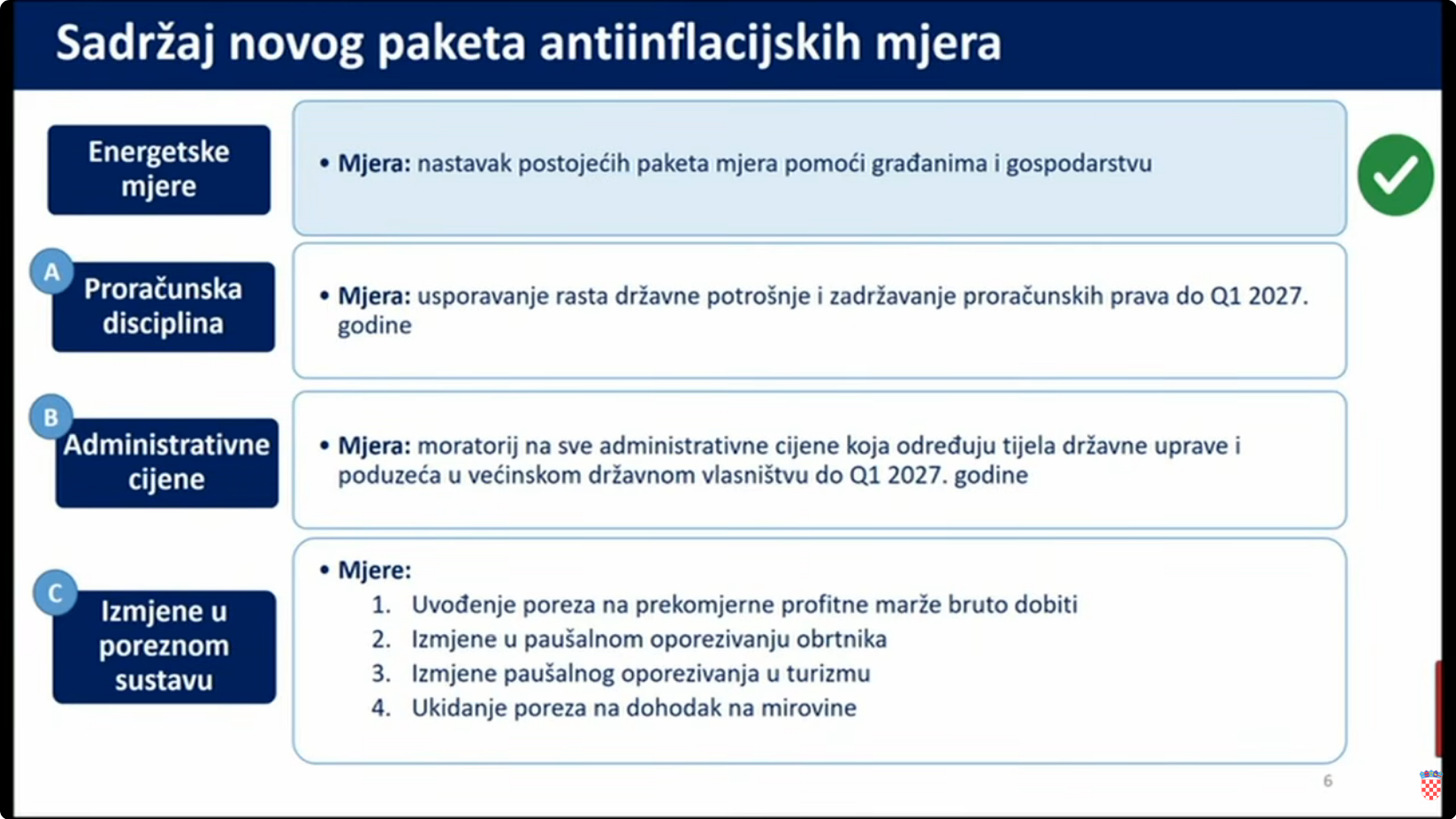 Vlada predstavila paket protiv inflacije: Porez na marže, udar na obrtnike i turizam