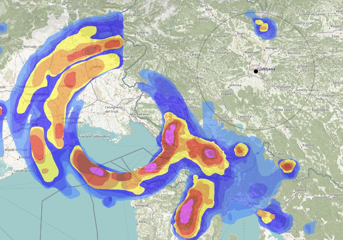 Neobični vrtlog pojavio se nad Hrvatskom, Slovenijom i Italijom