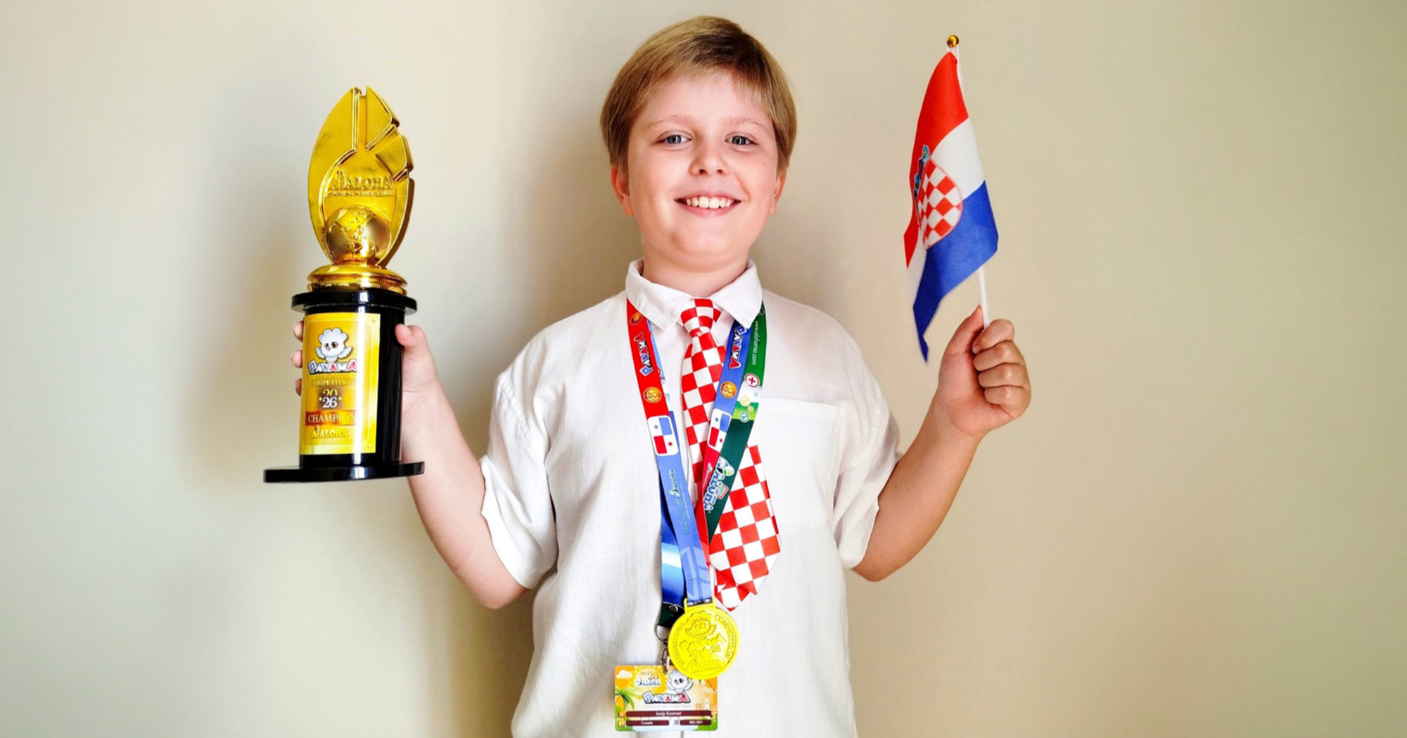 Josip Kosmat (8) postao svjetski prvak u mentalnoj aritmetici u Panami