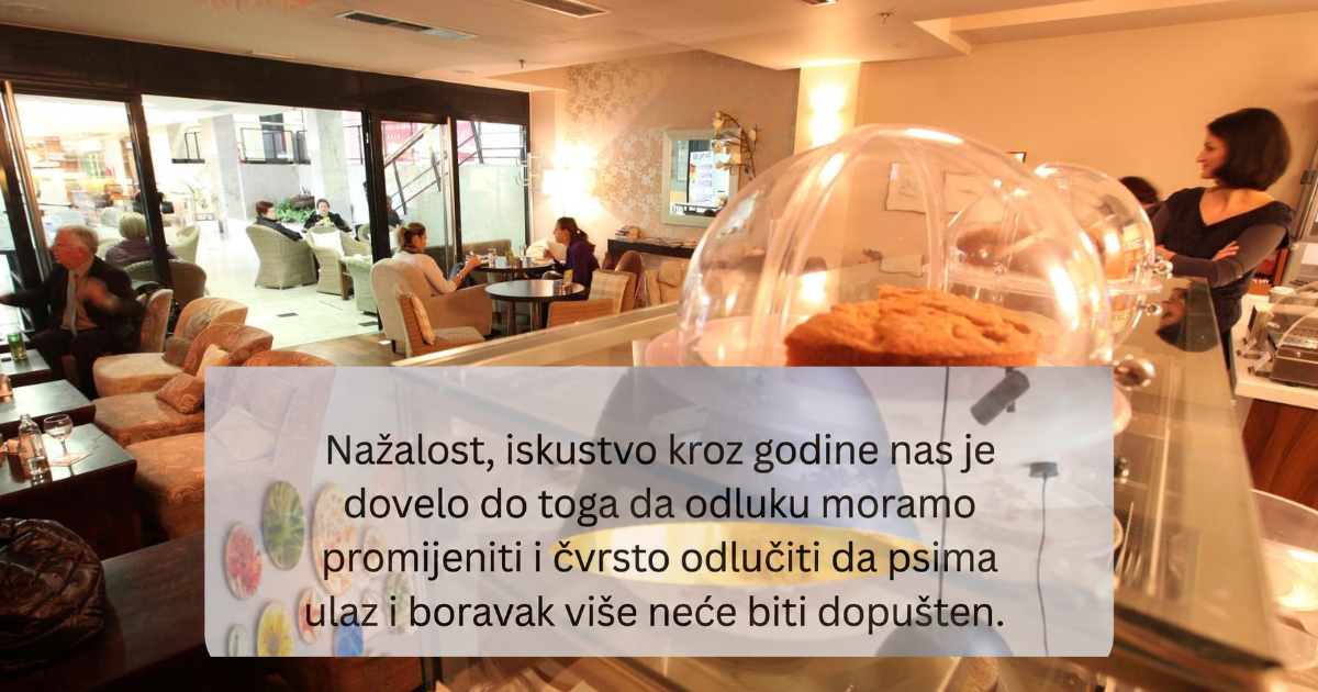 Psi više nisu dobrodošli u poznatoj zagrebačkoj slastičarnici. Evo zašto